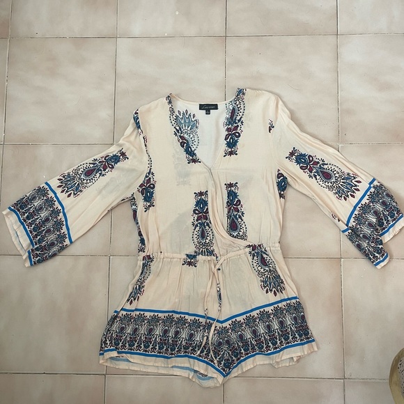 Cream Boho Romper - Picture 2 of 3